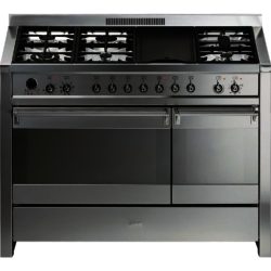 Smeg A3-7 120cm Dual Fuel Ranger Cooker in Stainless Steel
